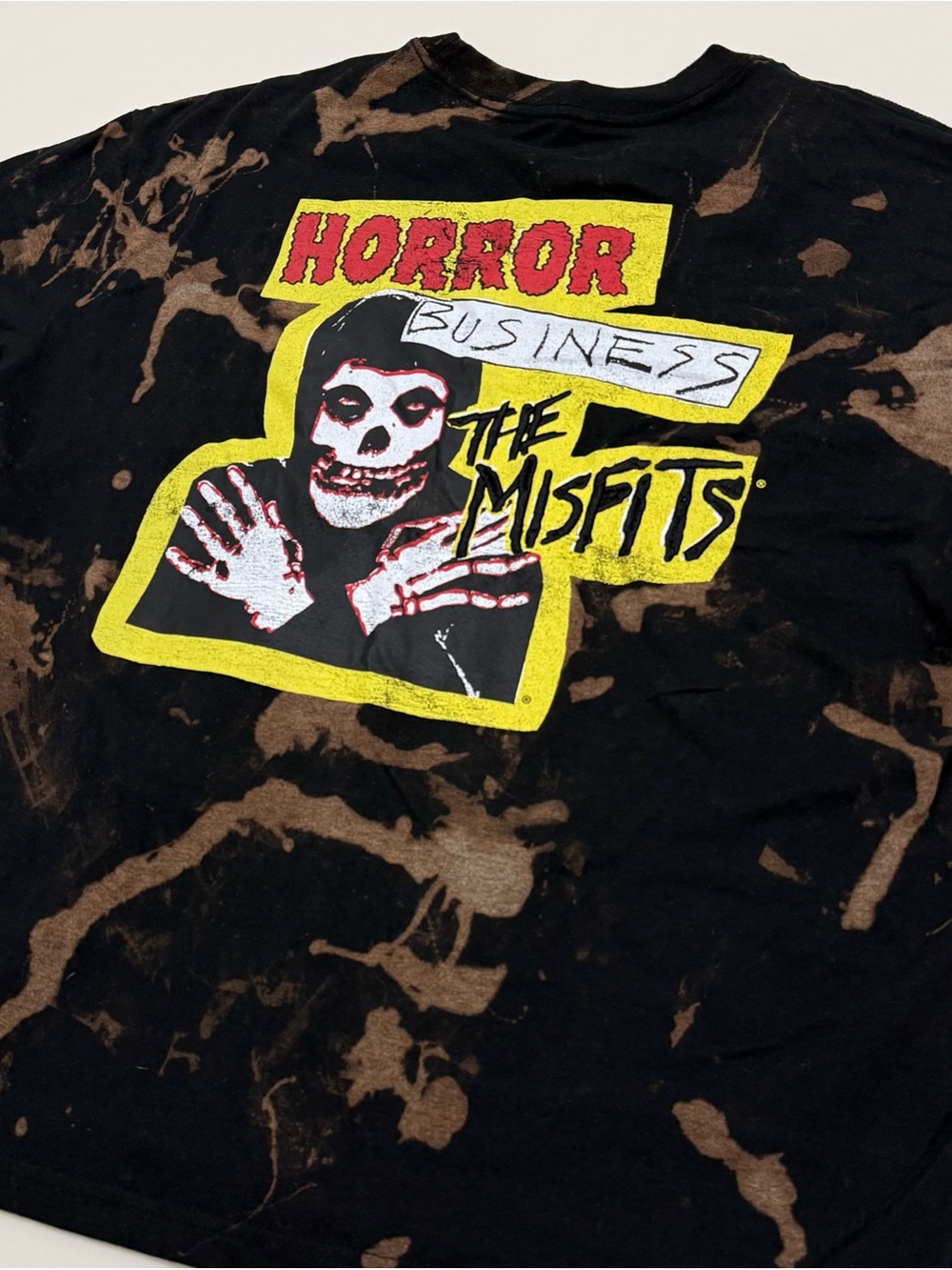 The Misfits 'Horror Business' Graphic Men’s Dyed Tee - Black